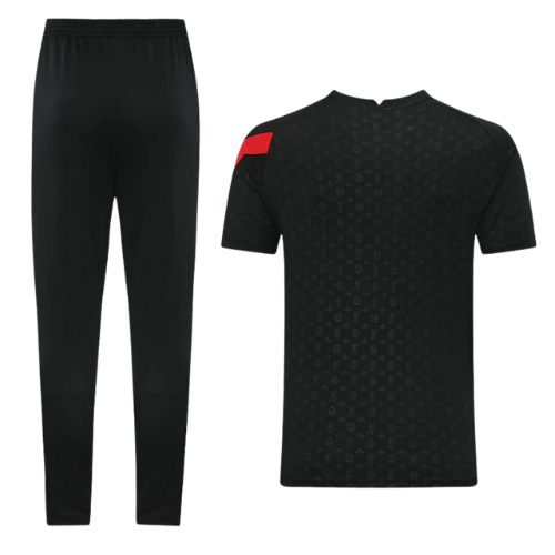 CONJUNTO TREINO LIVERPOOL CAMISA+CALÇA - PRETO/VERMELHO 2022/23