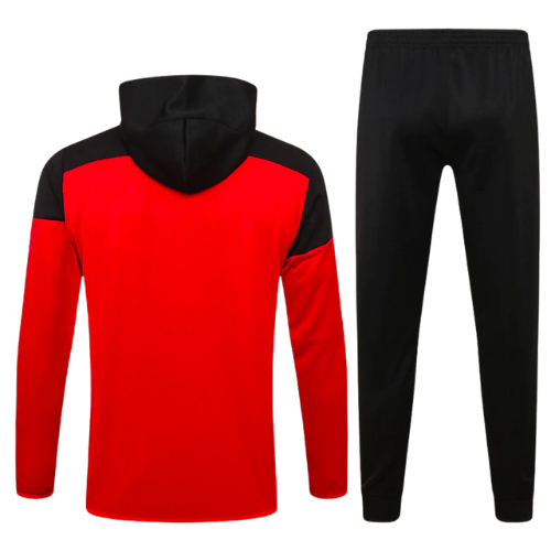 CONJUNTO TREINO ARSENAL JAQUETA COM CAPUZ+CALÇA - VERMELHO 2023/24
