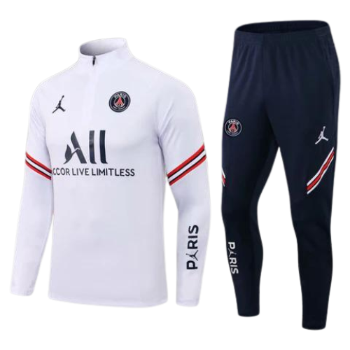 CONJUNTO TREINO PSG JAQUETA+CALÇA - BRANCO 2021/22