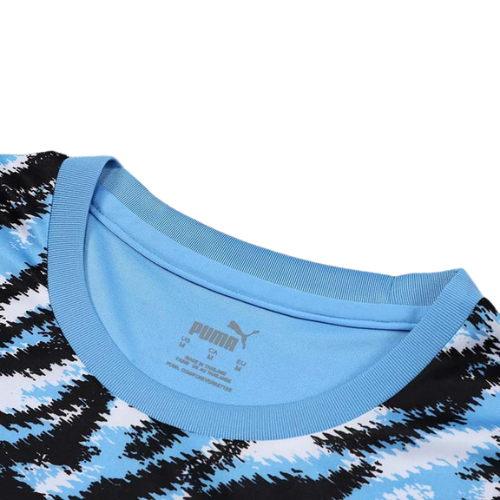 CONJUNTO TREINO MANCHESTER CITY CAMISA+SHORT - AZUL ZEBRA 2021/22
