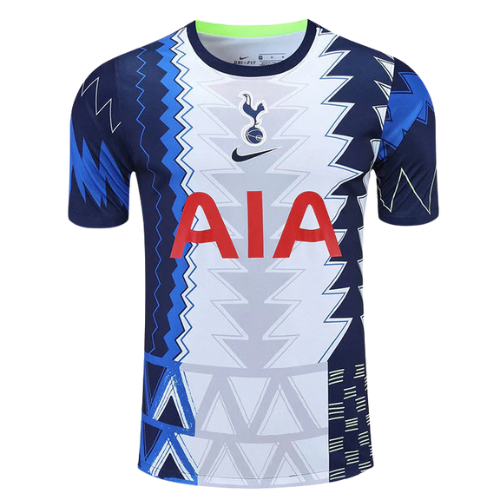 CONJUNTO TREINO TOTTENHAM CAMISA+SHORT - BRANCO/AZUL 2021/22