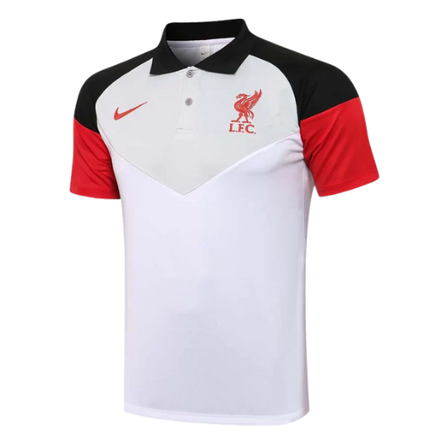 CONJUNTO TREINO LIVERPOOL PÓLO+CALÇA - BRANCO 2021/22