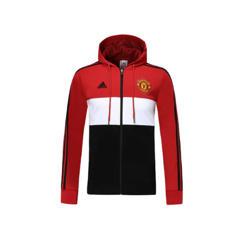 CONJUNTO TREINO MANCHESTER UNITED MOLETOM+CALÇA - VERMELHO/PRETO 2022/23