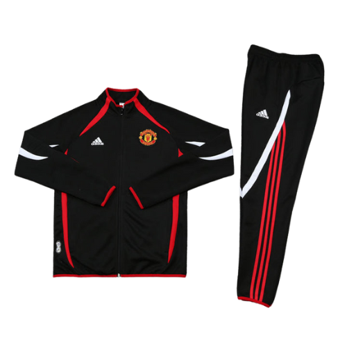 CONJUNTO TREINO MANCHESTER UNITED JAQUETA+CALÇA - PRETO 2022/23