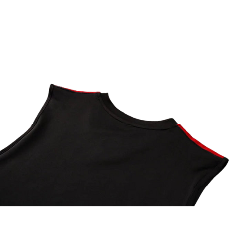 CONJUNTO TREINO BAYERN DE MUNIQUE REGATA+SHORT PRETO/VERMELHO 23/24