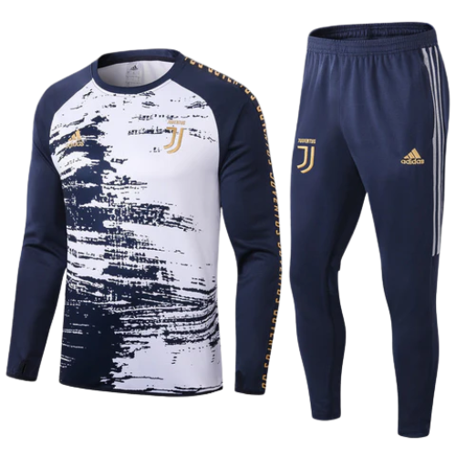 CONJUNTO TREINO JUVENTUS JAQUETA+CALÇA - BRANCO DEGRADÉ 2021/22