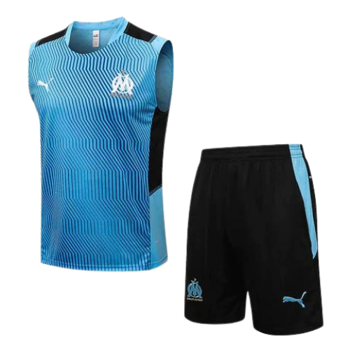 CONJUNTO TREINO MARSELHA REGATA+SHORT - AZUL 2023/24