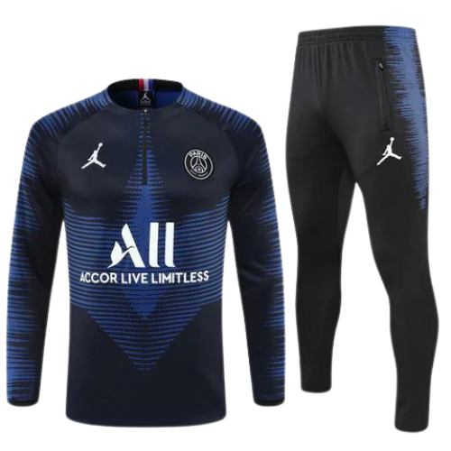 CONJUNTO TREINO PSG JAQUETA+CALÇA - AZUL DEGRADÉ 2021/22