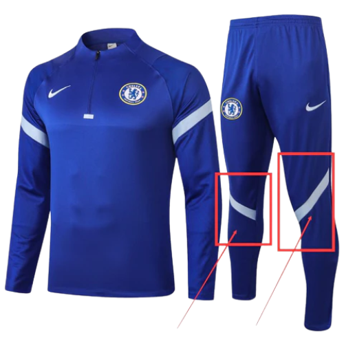 CONJUNTO TREINO CHELSEA JAQUETA+CALÇA - AZUL 2021/22