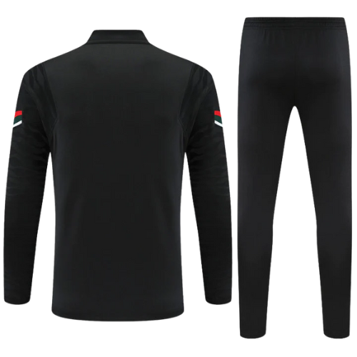 CONJUNTO TREINO LIVERPOOL JAQUETA+CALÇA - PRETO/BRANCO 2021/22