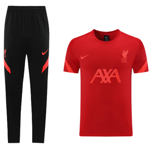 CONJUNTO TREINO LIVERPOOL CAMISA+CALÇA - VERMELHO 2021/22