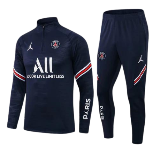 CONJUNTO TREINO PSG JAQUETA+CALÇA - AZUL ESCURO 2022/23