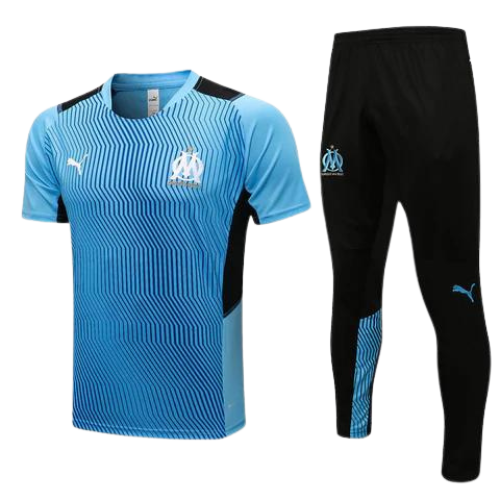 CONJUNTO TREINO MARSELHA CAMISA+SHORT - CELESTE 2023/24