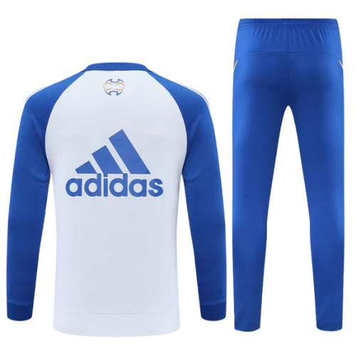 CONJUNTO TREINO JUVENTUS JAQUETA+CALÇA - BRANCO/AZUL 2022/23