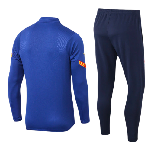 CONJUNTO TREINO BARCELONA JAQUETA+CALÇA - AZUL 2021/22