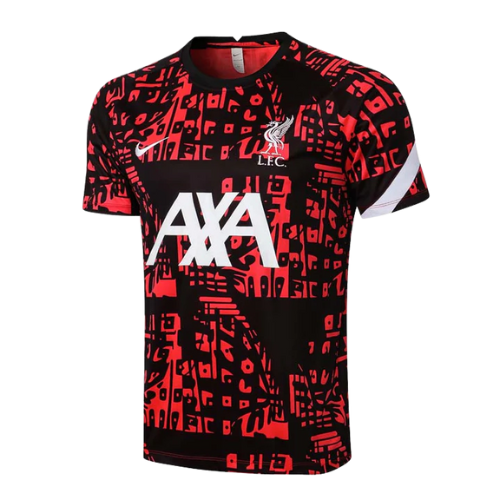 CONJUNTO TREINO LIVERPOOL CAMISA+CALÇA - VERMELHO/PRETO 2021/22