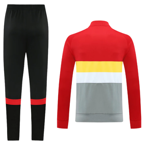 CONJUNTO TREINO LIVERPOOL JAQUETA+CALÇA - VERMELHO/CINZA 2022/23