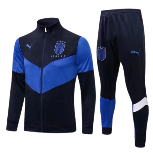 CONJUNTO TREINO ITALIA JAQUETA+CALÇA - AZUL ESCURO 2024/25