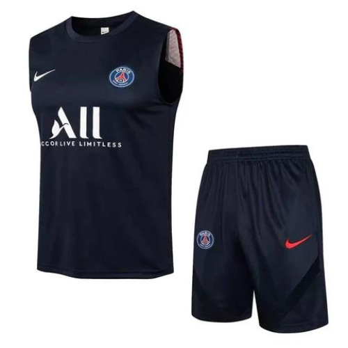 CONJUNTO TREINO PSG REGATA+SHORT - AZUL ESCURO 2023/24