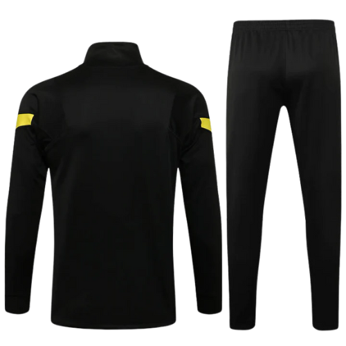 CONJUNTO TREINO CHELSEA JAQUETA+CALÇA - PRETO/AMARELO 2021/22