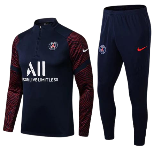 CONJUNTO TREINO PSG JAQUETA+CALÇA - AZUL ESCURO 2021/22