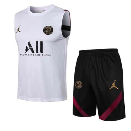 CONJUNTO TREINO PSG REGATA+SHORT - BRANCO 2022/23