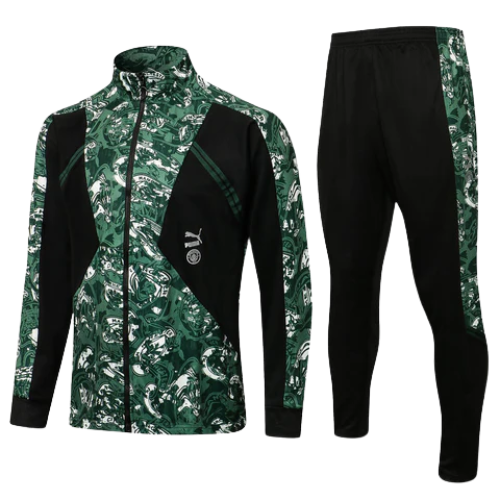 CONJUNTO TREINO MANCHESTER CITY JAQUETA+CALÇA - VERDE MILITAR 2021/22