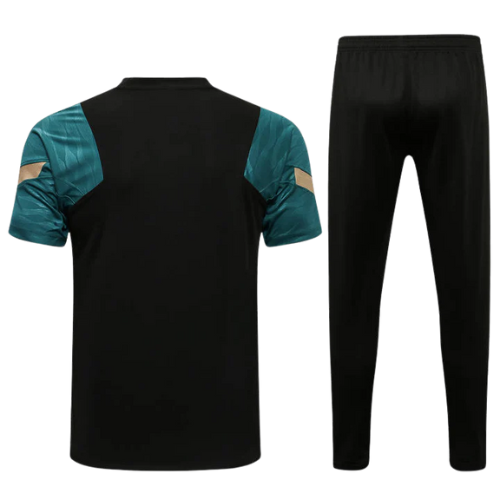 CONJUNTO TREINO LIVERPOOL CAMISA+CALÇA - PRETO/OURO 2022/23
