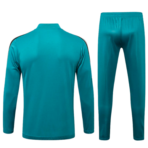 CONJUNTO TREINO REAL MADRID JAQUETA+CALÇA - VERDE AGUA 2022/23