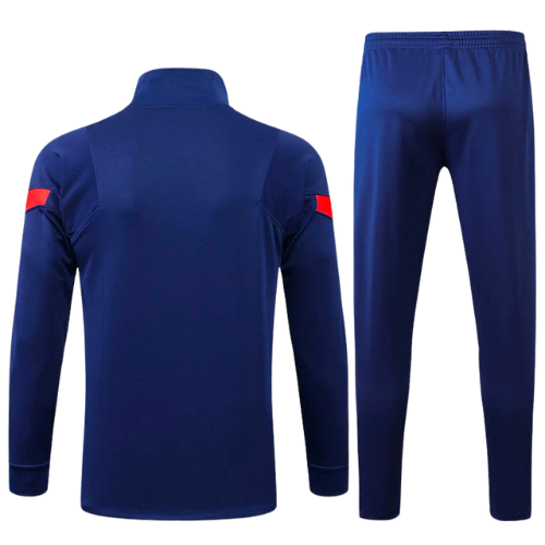 CONJUNTO TREINO BARCELONA JAQUETA+CALÇA - AZUL ESCURO 2022/23
