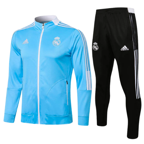CONJUNTO TREINO REAL MADRID JAQUETA+CALÇA - CELESTE 2023/24