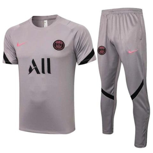 CONJUNTO TREINO PSG CAMISA+CALÇA - CINZA 2021/22