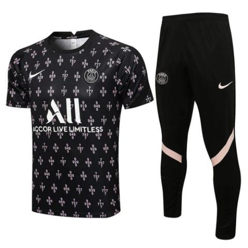 CONJUNTO TREINO PSG CAMISA+CALÇA - PRETO 2023/24