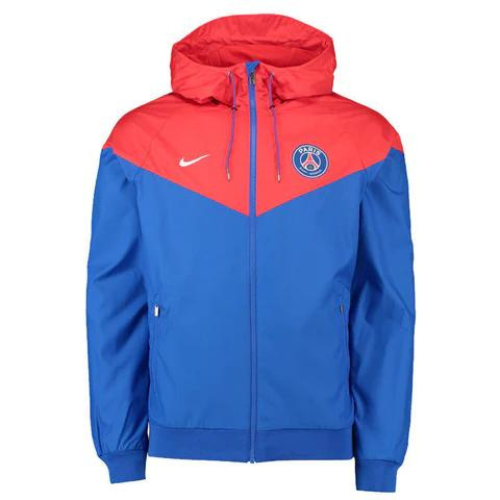 JAQUETA VERMELHA COM CAPUZ CORTA VENTO PSG 2021/22