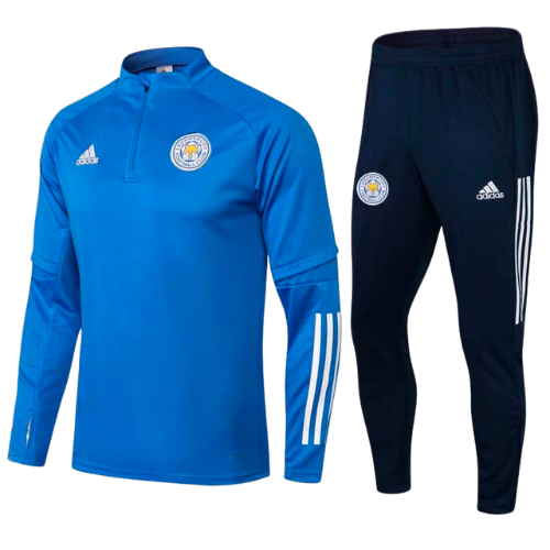 CONJUNTO TREINO LEICESTER JAQUETA+CALÇA - AZUL 2021/22