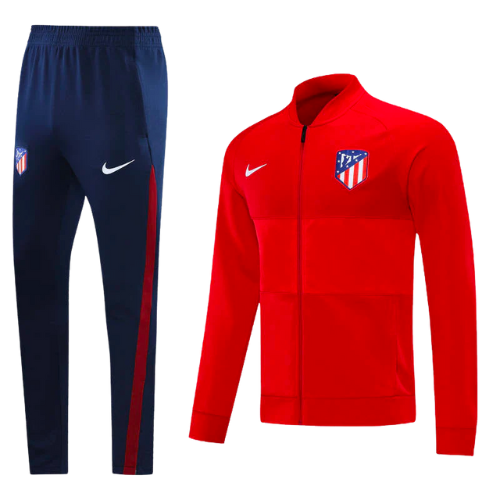 CONJUNTO TREINO ALETICO MADRID JAQUETA+CALÇA - VERMELHO  2021/22