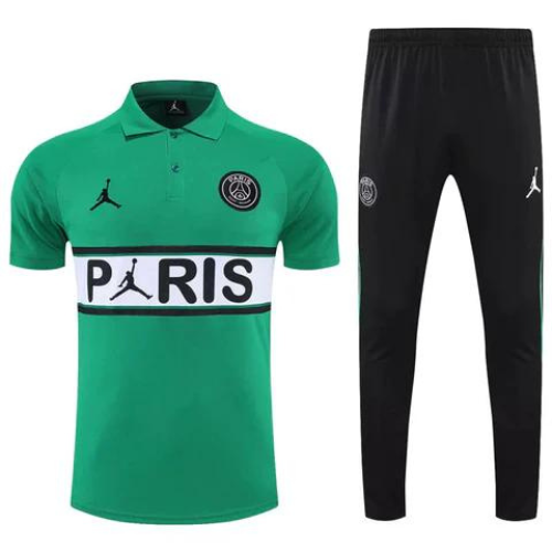 CONJUNTO TREINO PSG "PARIS" PÓLO+CALÇA - VERDE 2021/22