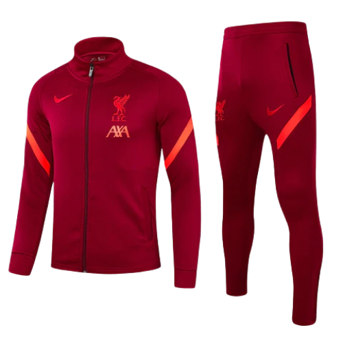 CONJUNTO TREINO LIVERPOOL JAQUETA+CALÇA - VERMELHO 2022/23
