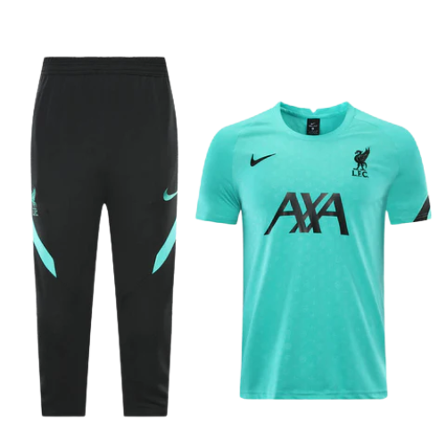 CONJUNTO TREINO LIVERPOOL CAMISA+CALÇA - AZUL CLARO 2022/23