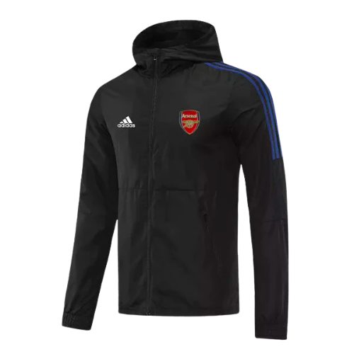 JAQUETA CORTA VENTO ARSENAL PRETA 2022/23
