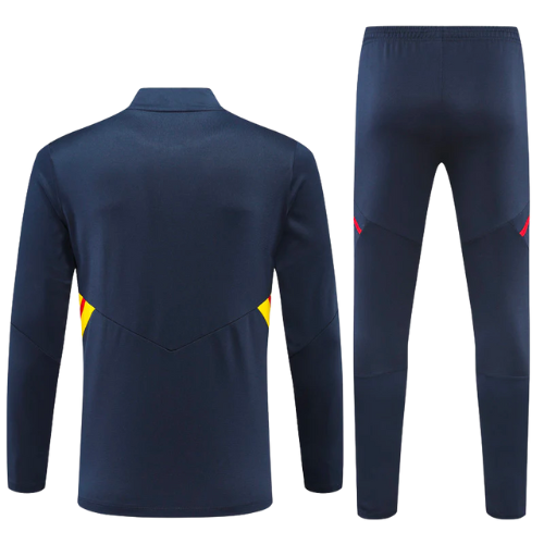 CONJUNTO TREINO ARSENAL JAQUETA+CALÇA - AZUL ESCURO/VERMELHO 2022/23