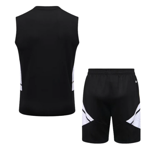 CONJUNTO TREINO JUVENTUS REGATA+SHORT - PRETO 2021/22