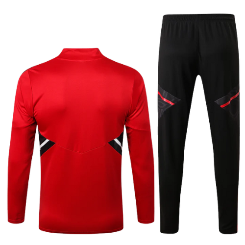 CONJUNTO TREINO BAYERN DE MUNIQUE JAQUETA+CALÇA VERMELHO/BRANCO 23/24