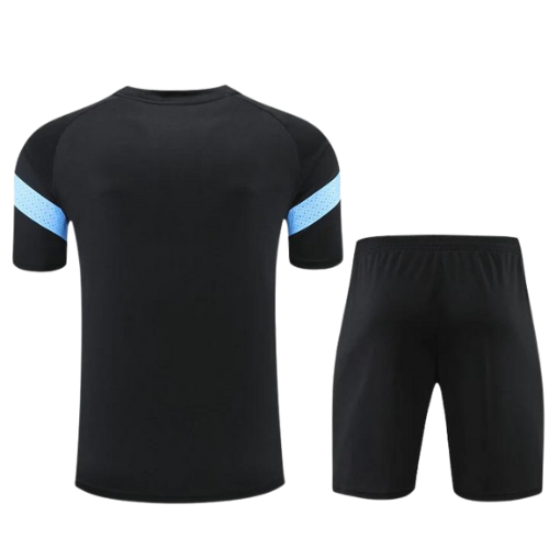 CONJUNTO TREINO MARSELHA CAMISA+SHORT - PRETO 2023/24