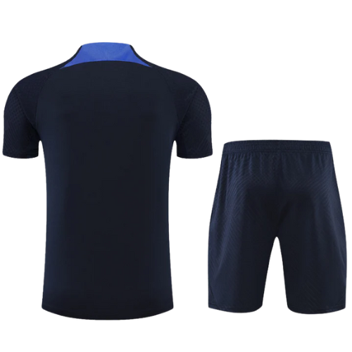 CONJUNTO TREINO CHELSEA CAMISA+SHORT - PRETO 2022/23