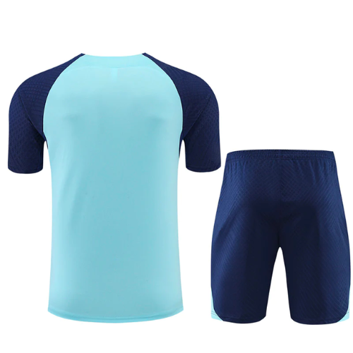 CONJUNTO TREINO ALETICO MADRID CAMISA+SHORT - AZUL CLARO 2023/24