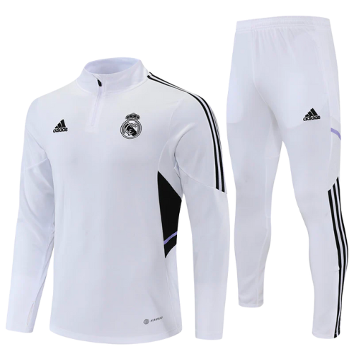 CONJUNTO TREINO REAL MADRID JAQUETA+CALÇA - BRANCO 2022/23