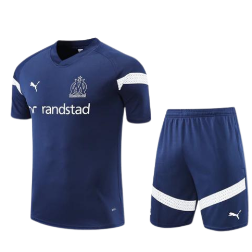 CONJUNTO TREINO MARSELHA CAMISA+SHORT - AZUL ESCURO 2023/24