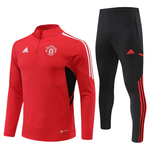 CONJUNTO TREINO MANCHESTER UNITED JAQUETA+CALÇA - VERMELHO 2022/23