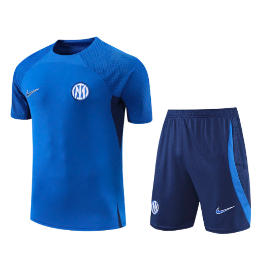CONJUNTO TREINO INTER DE MILÃO CAMISA+SHORT - AZUL 2022/23